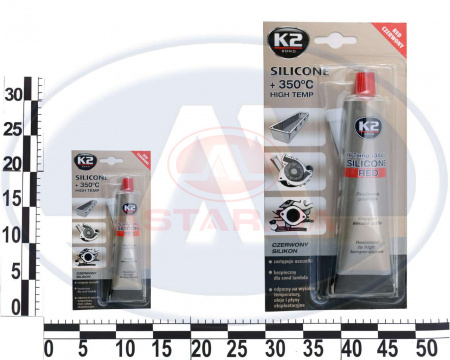 Герметик силиконовый Silicon  +350°C красный 85г