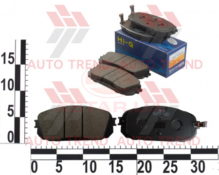 Колодки тормозные перед. KIA GRAND CARNIVAL(2.7/2.9CRDi(17")05-