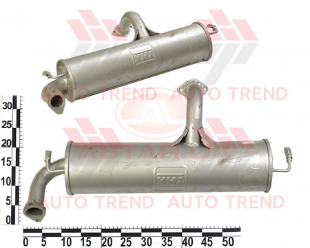 Глушитель основной ЗАЗ 1102, 1103 "Таврия" (закатной) тяжелый