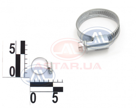 Хомут червячный 20-32/9мм W1 из оцинк. стали