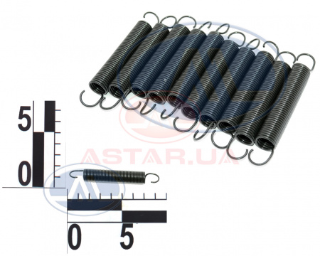 Пружина педали сцепления ВАЗ 2101, 2102, 2103, 2104, 2105, 2106, 2107  10 шт. пакет