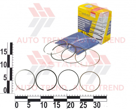 Кольцо поршневое CHEVROLET AVEO 1.5 STD к-кт 76,50 (1.5/1.5/2)