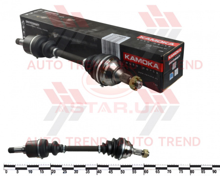 Вал приводной Citroen Berlingo II 08'->;Peugeot Partner II 08'-> 25/24/630мм лев.