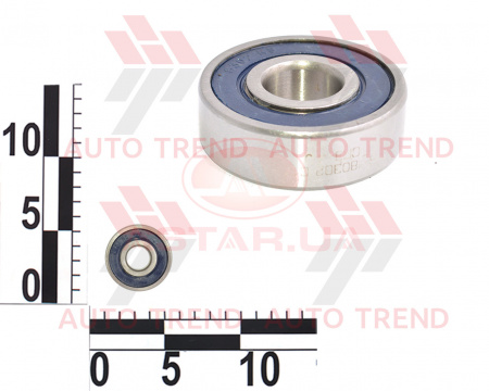 Подшипник генератора ВАЗ 2101-09, 2121, (бол.), 180302(6302-2RS) со стороны привода