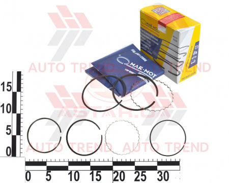 Кольцо поршневое DAEWOO/CHEVROLET LANOS/NEXIA/LACETTI/NUBIRA/TACUMA 1.6 DOHC 0.5 к-кт кор.уп.