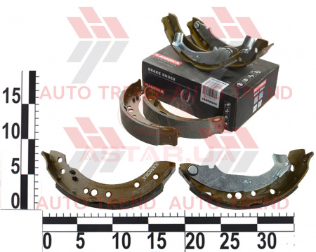 Колодки тормозные Citroen C2 03'->;C3 02'->;Peugeot 1007 05'-> барабанная компл.