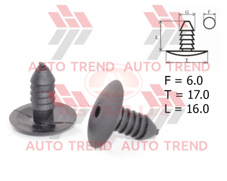 Держатель внутр. обшивки VW Golf 3, Passat B3, B4, B5, Polo, Sharan; Audi 100; Ford Galaxy; Skoda; S