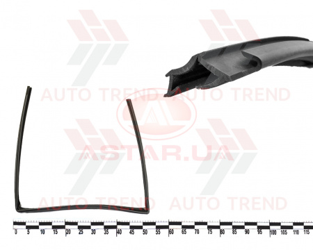 Уплотнитель опускного стекла зад. двери ВАЗ 2110,2112 верх. лев.